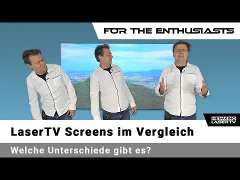 Laser TV Leinwände im Vergleich mit Ekki