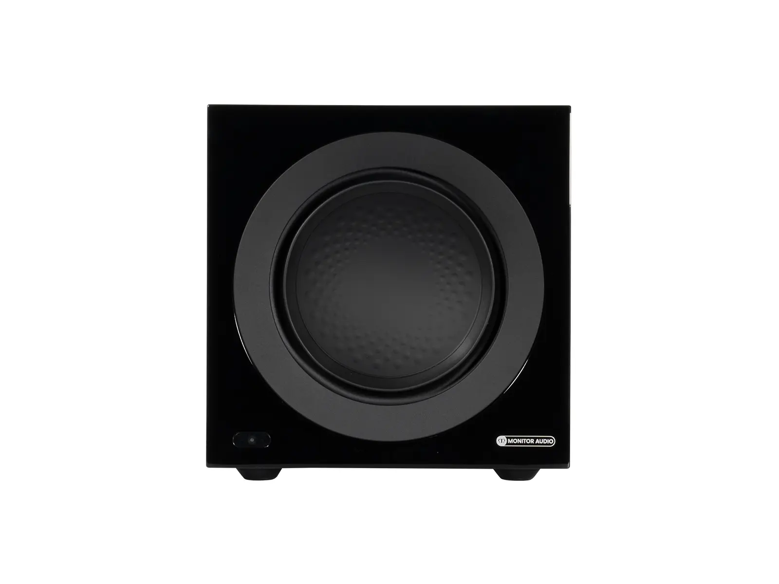 Monitor Audio Anthra W10 in Schwarz von vorne ohne Gitter