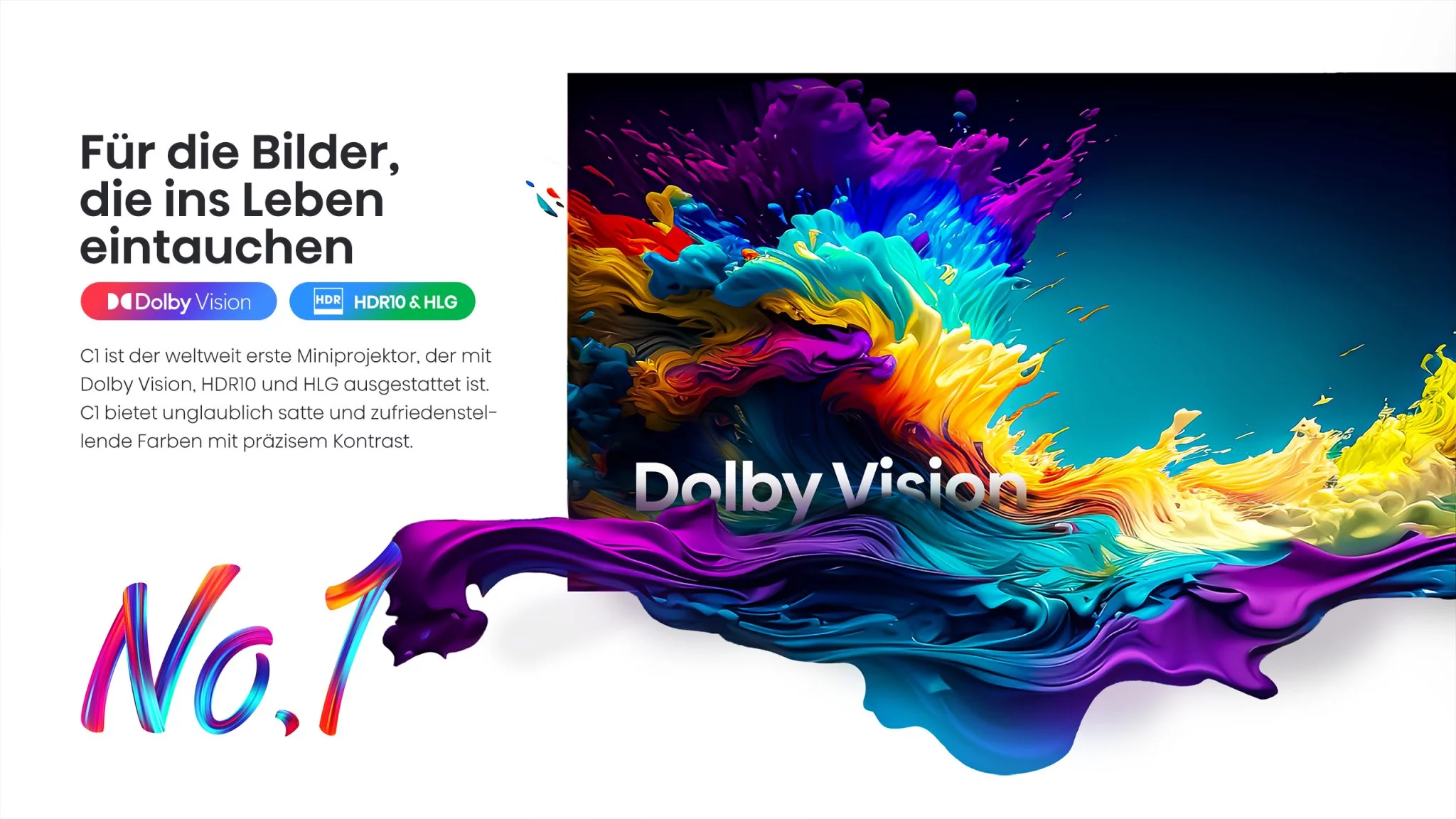 Hisense C1 MIni Projektor Dolby Vision