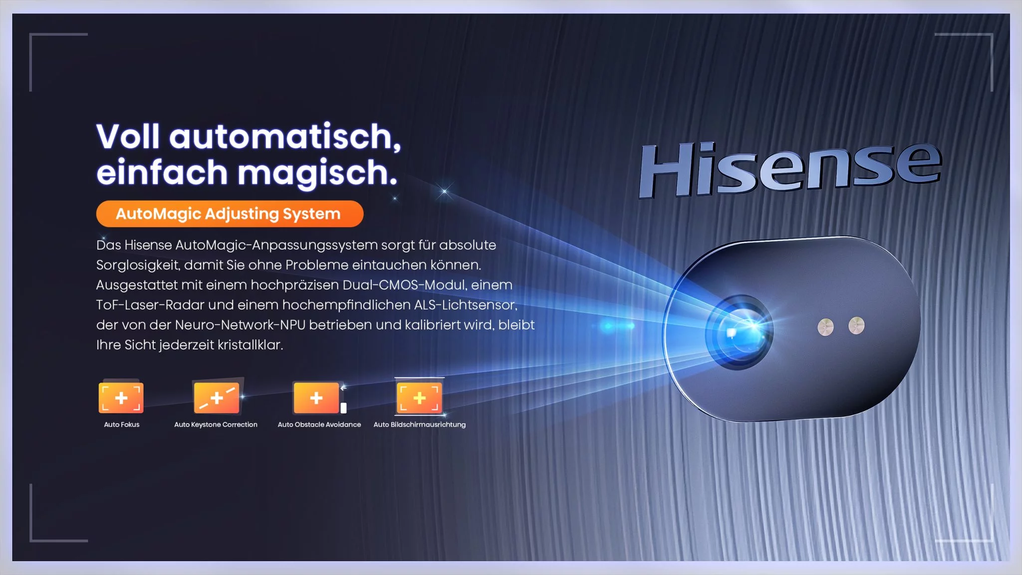 Hisense C1 MIni Projektor Voll automatisch